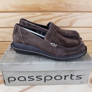 Suede Leather Loafers Slip on Shoes Moccasin Flats NEW Chinese Laundry Brown 7M